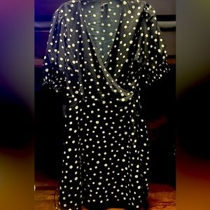 Xl polka dot wrap dress Vera moda
